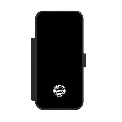Apple iPhone 18 Pro Max NIVOflip Klassisches FCB Logo Klein - Weiß auf Schwarz
