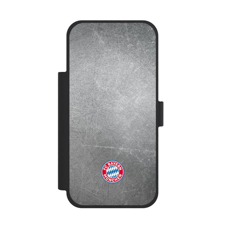 iPhone 18 Pro Max NIVOflip Klassisches FCB Logo Klein - Bunt auf Metalllook