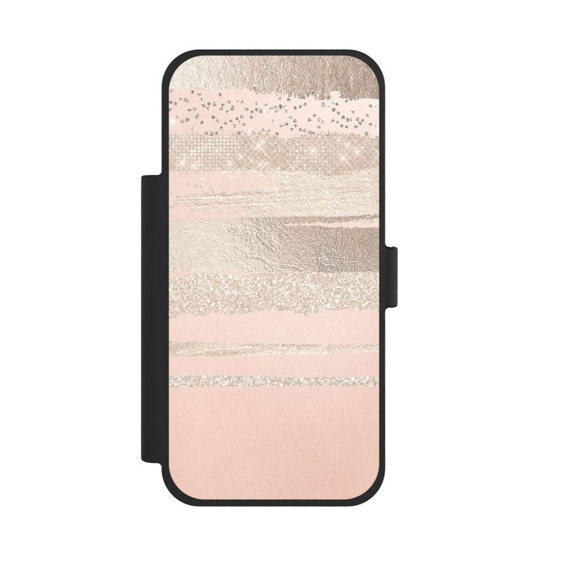 iPhone 18 Pro Max NIVOflip Couches de paillettes (Rosé/Argent) Glitterlook