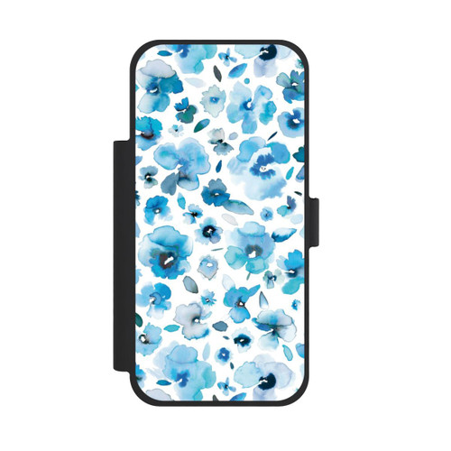 Apple iPhone 18 Pro Max NIVOflip Fleurs tropicales bleues