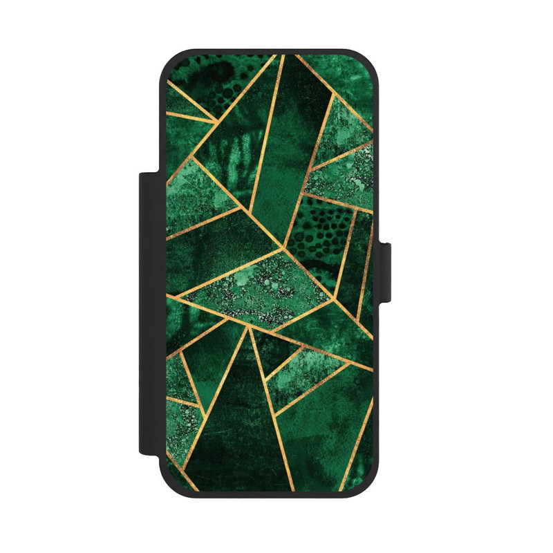 iPhone 18 Pro Max NIVOflip Tief Smaragdgrün Golddruck