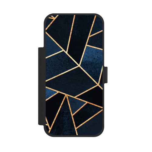 Apple iPhone 18 Pro Max NIVOflip Navy Stein Golddruck