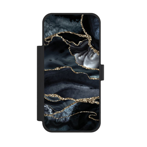 Apple iPhone 18 Pro Max NIVOflip Or marbré foncé Aspect pailleté