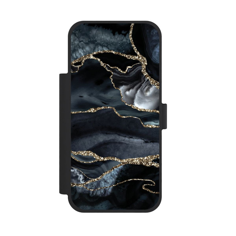 iPhone 18 Pro Max NIVOflip Or marbré foncé Aspect pailleté