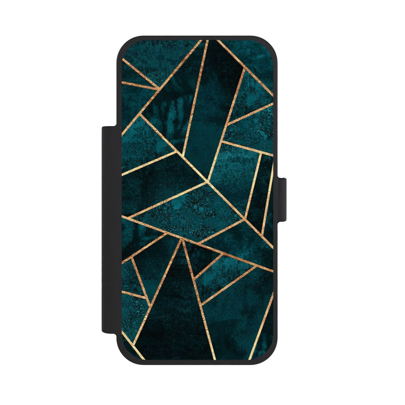 iPhone 18 Pro Max NIVOflip Tief Blaugrün Stein Gold Druck