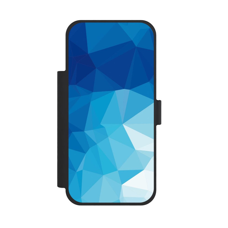 iPhone 18 Pro Max NIVOflip Mosaïque Polygonale Bleue