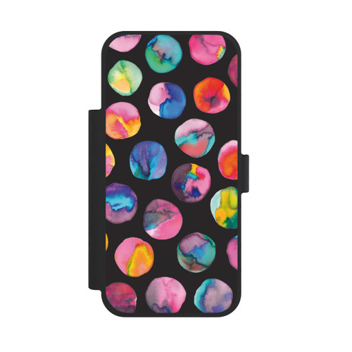 Apple iPhone 18 Pro Max NIVOflip Marbres d'encre colorés points noirs