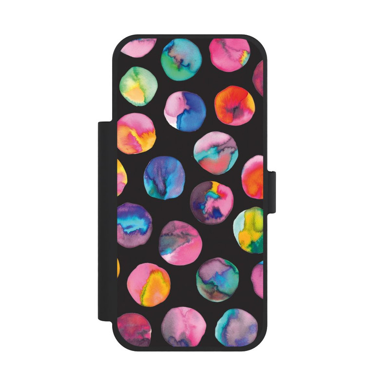iPhone 18 Pro Max NIVOflip Marbres d'encre colorés points noirs