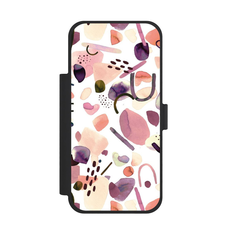 iPhone 18 Pro Max NIVOflip Aquarelle Formes abstraites Mauve