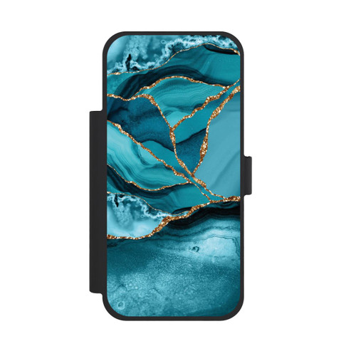 Apple iPhone 18 Pro Max NIVOflip Marbre Bleu Glacier
