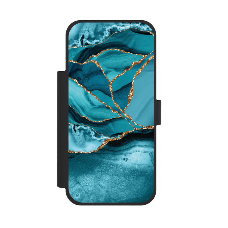 iPhone 18 Pro Max NIVOflip Marbre Bleu Glacier