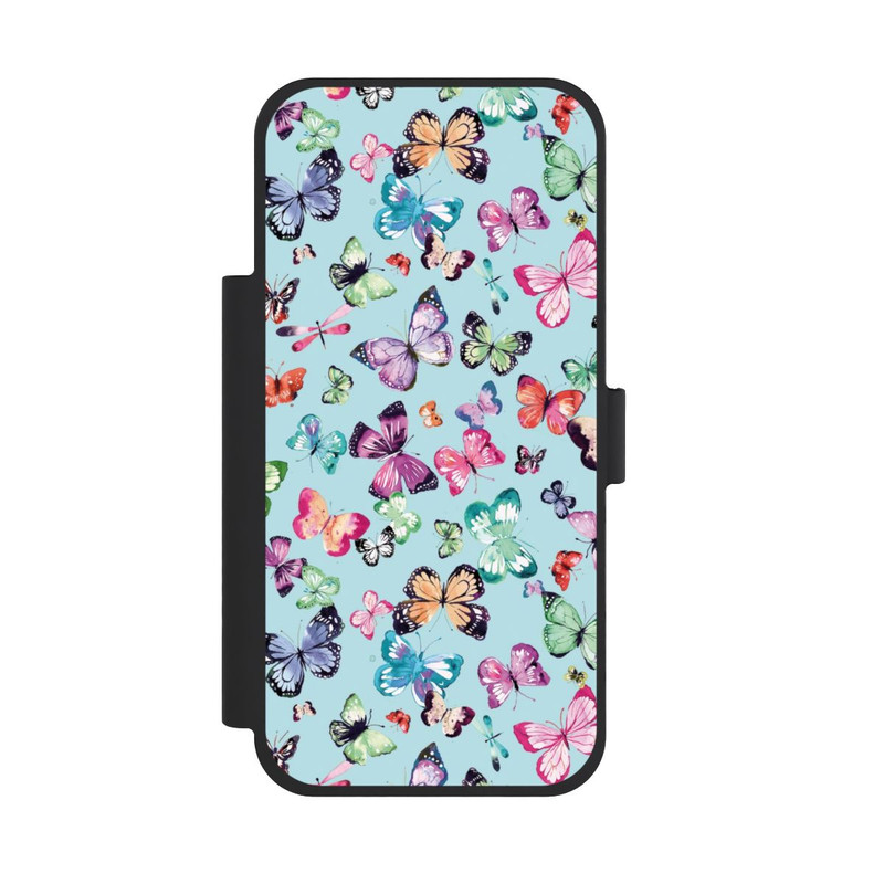 iPhone 18 Pro Max NIVOflip Papillons Rose Orange Bleu