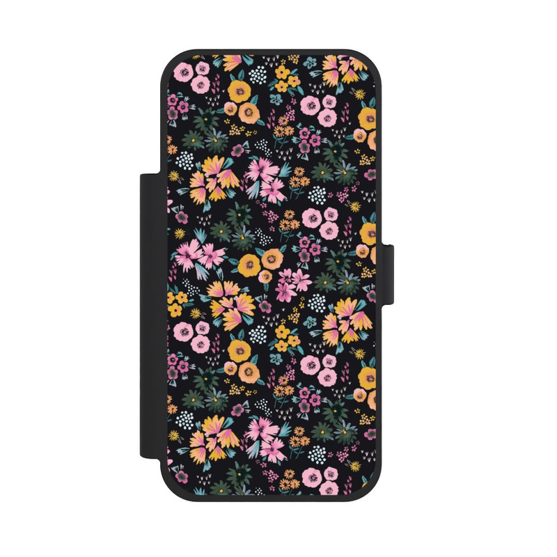 iPhone 18 Pro Max NIVOflip Petites Fleurs colorées Noir 2