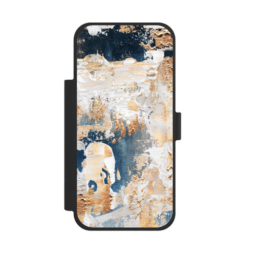 Apple iPhone 18 Pro Max NIVOflip Abstraktion Blau und Gold