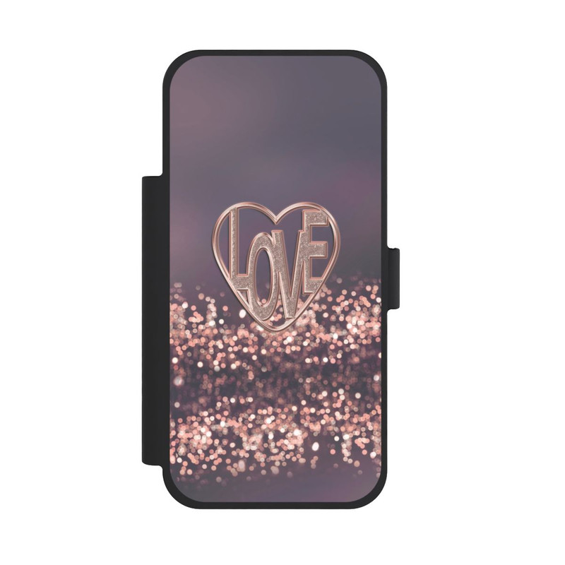 iPhone 18 Pro Max NIVOflip LOVE Glitzerrosa