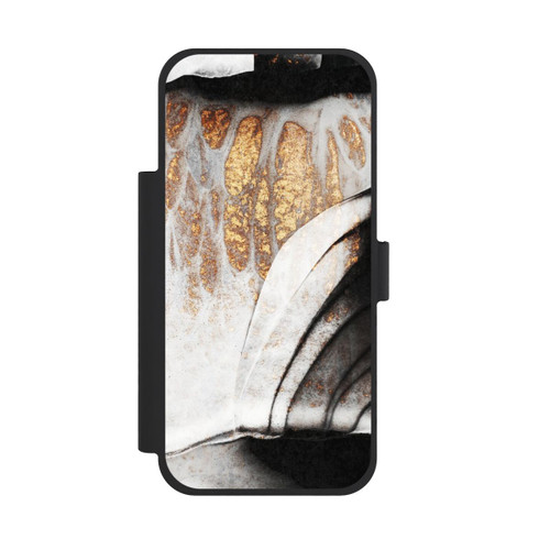 Apple iPhone 18 Pro Max NIVOflip Schwarze und goldene Adern