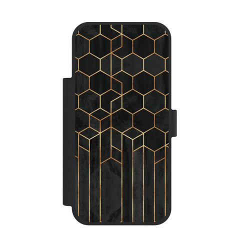 Apple iPhone 18 Pro Max NIVOflip Schwarze Sechsecke