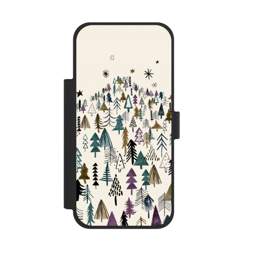 Apple iPhone 18 Pro Max NIVOflip Montagne Arbres Forêt Violet