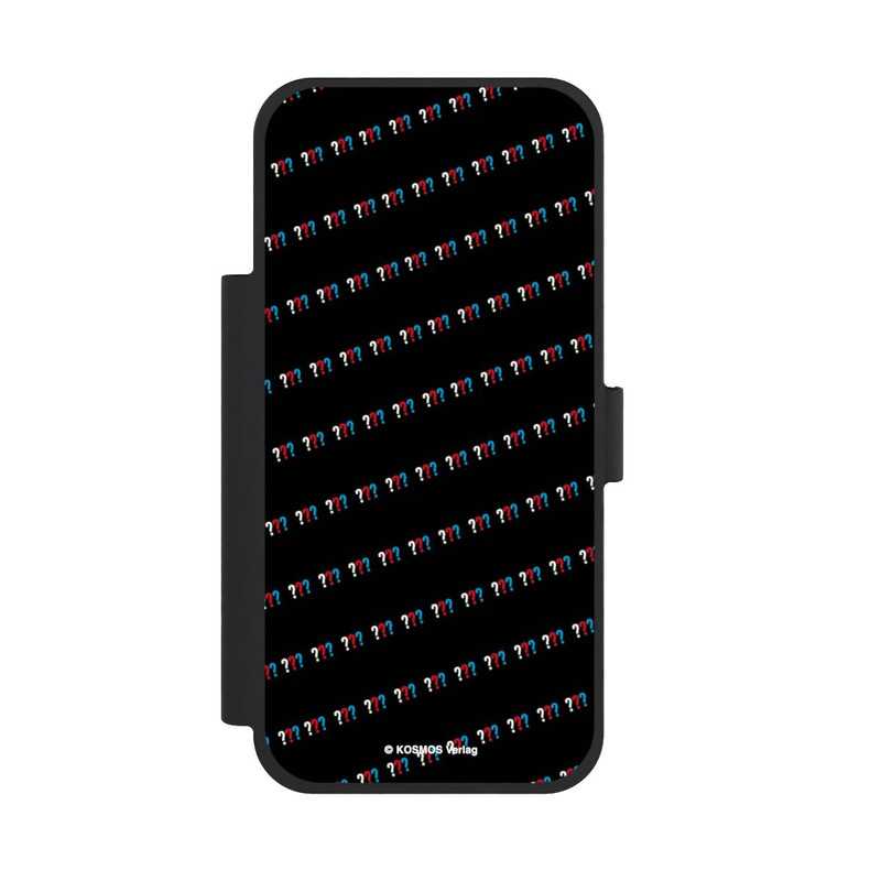 iPhone 18 Pro Max NIVOflip Drei Fragezeichen Muster Schräg