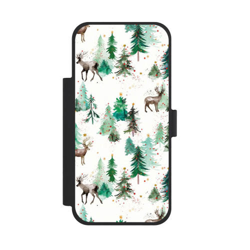 Apple iPhone 18 Pro Max NIVOflip Cerfs et arbres de Noël d'hiver