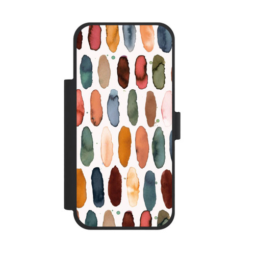 Apple iPhone 18 Pro Max NIVOflip Watercolor Dashes Mineral Terracotta