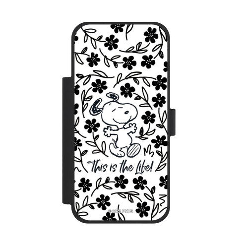 Apple iPhone 18 Pro Max NIVOflip Snoopy This Is The Life Noir &amp; Blanc