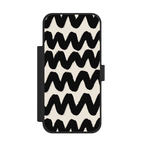 Apple iPhone 18 Pro Max NIVOflip Vagues Noires Pattern