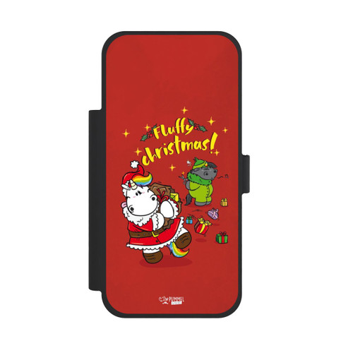 Apple iPhone 18 Pro Max NIVOflip Pummeleinhorn Fluffy Christmas Rot