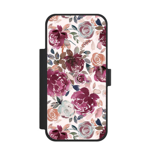 Apple iPhone 18 Pro Max NIVOflip Pivoines et roses d'automne Rose