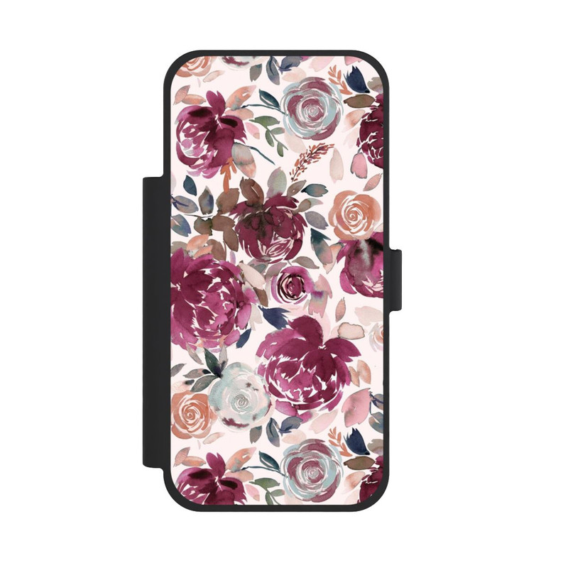 iPhone 18 Pro Max NIVOflip Pivoines et roses d'automne Rose