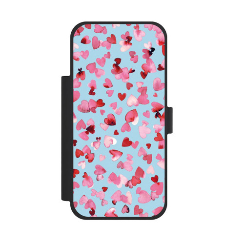 Apple iPhone 18 Pro Max NIVOflip Saint Valentin Amour Coeurs Rose Bleu