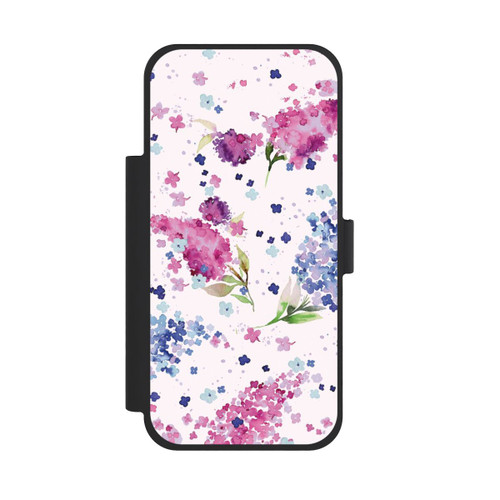Apple iPhone 18 Pro Max NIVOflip Hortensias Floraux Lilas Rose