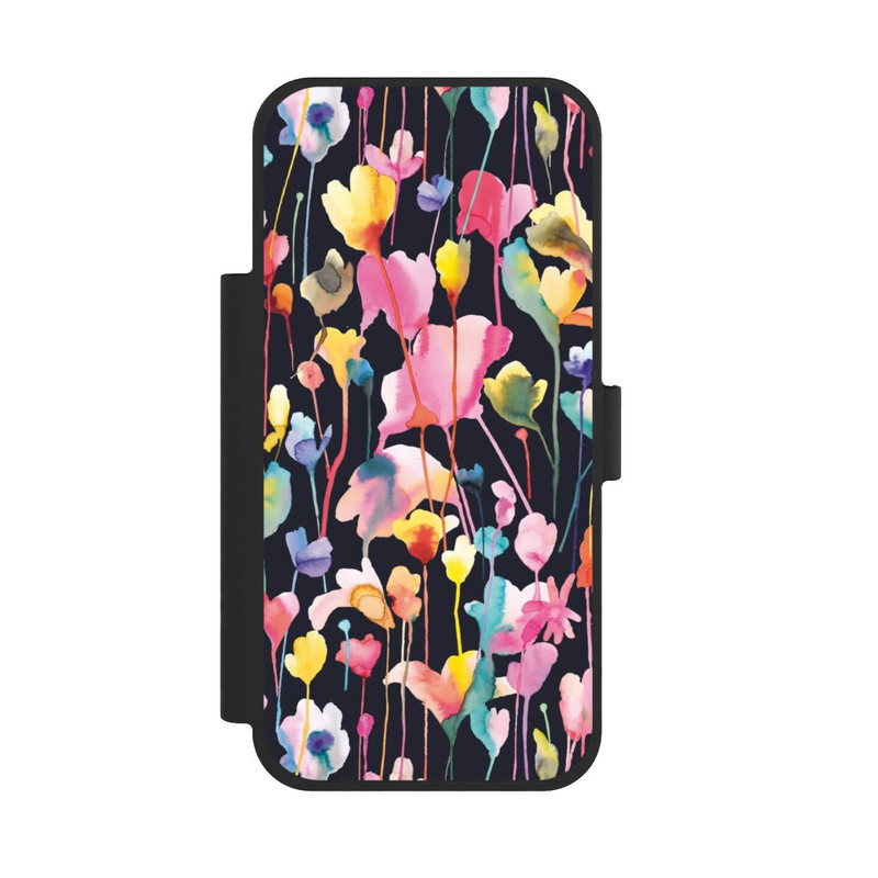 iPhone 18 Pro Max NIVOflip Fleurs sauvages Noir