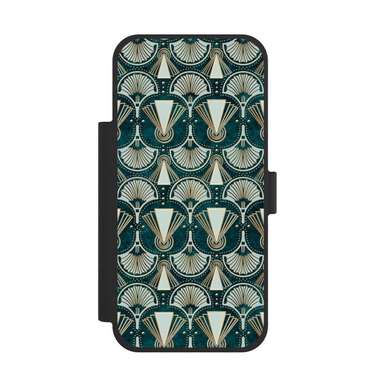 iPhone 18 Pro Max NIVOflip Art Deco Green Pattern