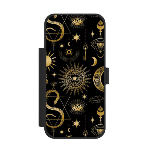 Apple iPhone 18 Pro Max NIVOflip Soleil et Lune Célestes Steampunk