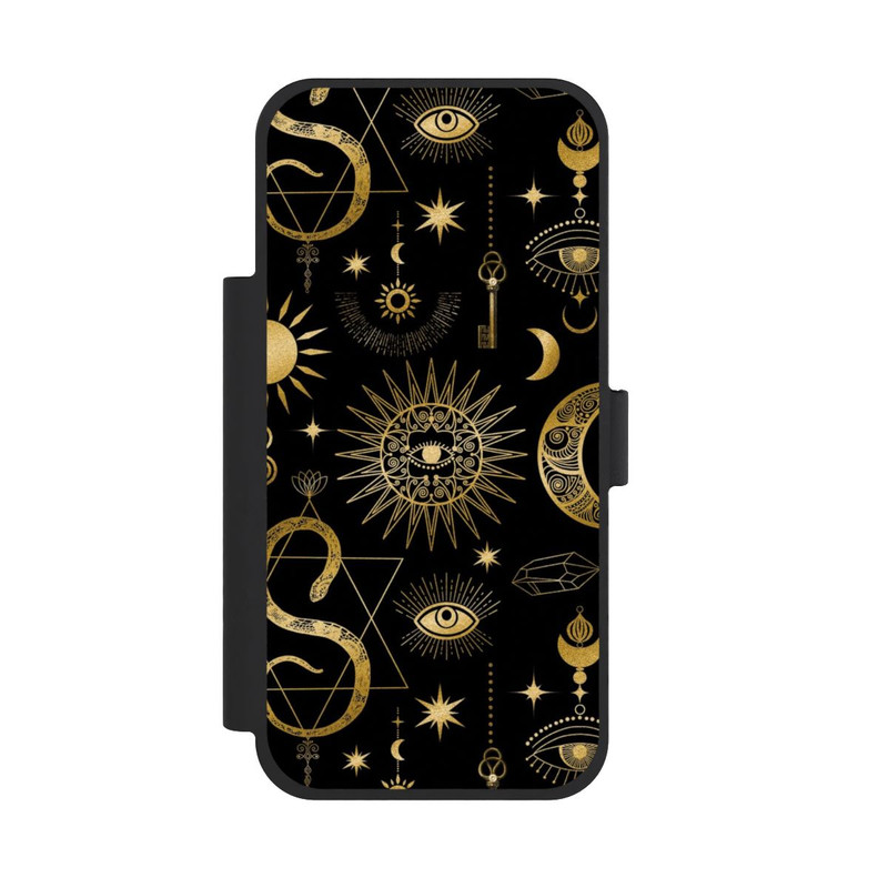 iPhone 18 Pro Max NIVOflip Soleil et Lune Célestes Steampunk