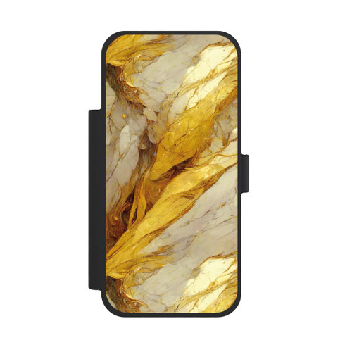 Apple iPhone 18 Pro Max NIVOflip Couches d'impression en marbre blanc et or
