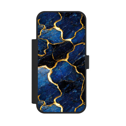 Apple iPhone 18 Pro Max NIVOflip Couches d'impression en marbre bleu et or