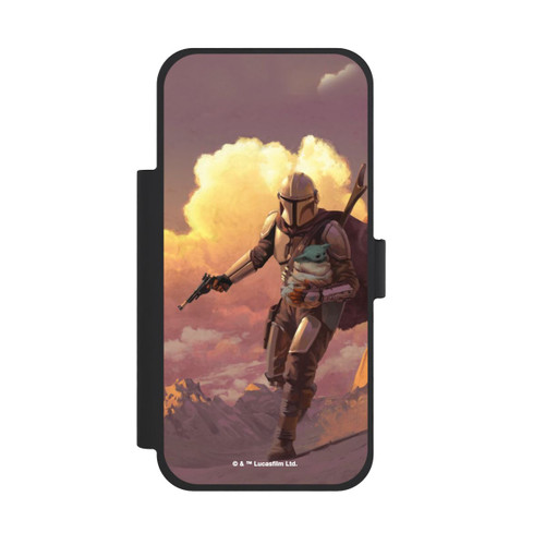 Apple iPhone 18 Pro Max NIVOflip Les nuages ​​du coucher du soleil Mandalorien et Grogu
