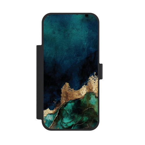 Apple iPhone 18 Pro Max NIVOflip Petrolblau mit Gold