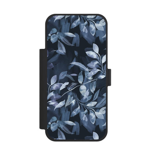 Apple iPhone 18 Pro Max NIVOflip Aquarelle Feuilles Mystiques Marine