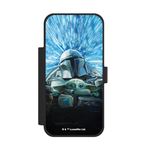 Apple iPhone 18 Pro Max NIVOflip Grogu und Mando fliegen blau