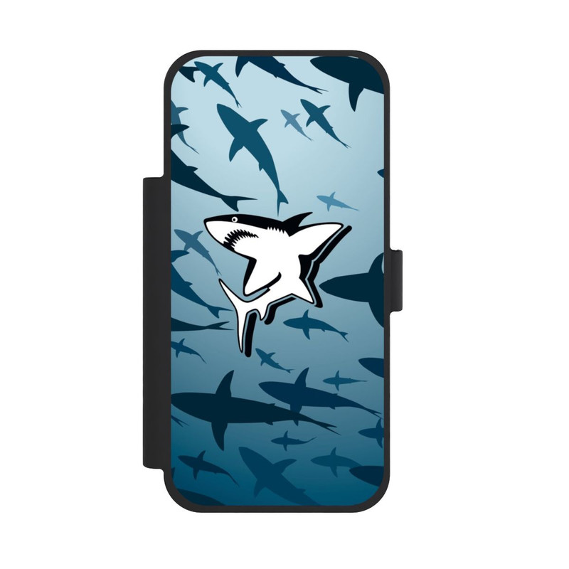 iPhone 18 Pro Max NIVOflip Haie Muster Blau