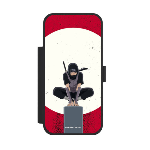 Apple iPhone 18 Pro Max NIVOflip Symbole Itachi Uchiha fond rouge
