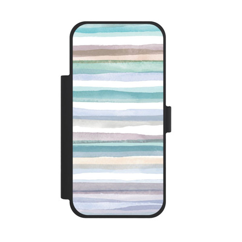 Apple iPhone 18 Pro Max NIVOflip Pastellfarbene Streifen Blau