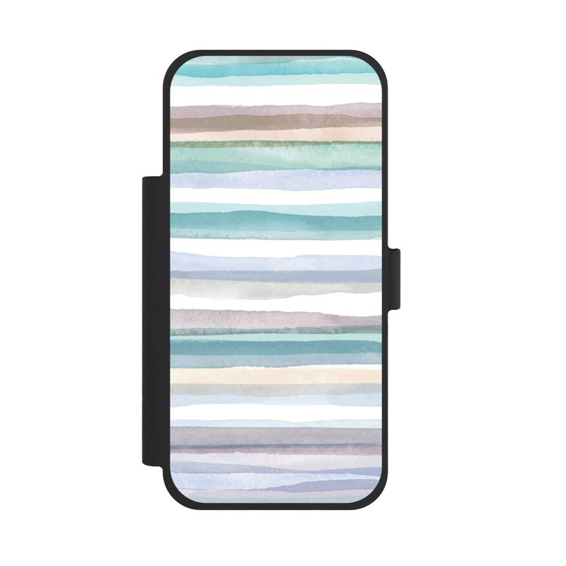 iPhone 18 Pro Max NIVOflip Pastellfarbene Streifen Blau
