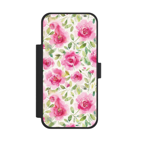 Apple iPhone 18 Pro Max NIVOflip Aquarelle de roses fraîches