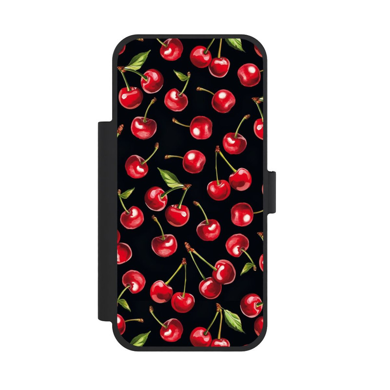 iPhone 18 Pro Max NIVOflip Kirschmuster Schwarz mit KI