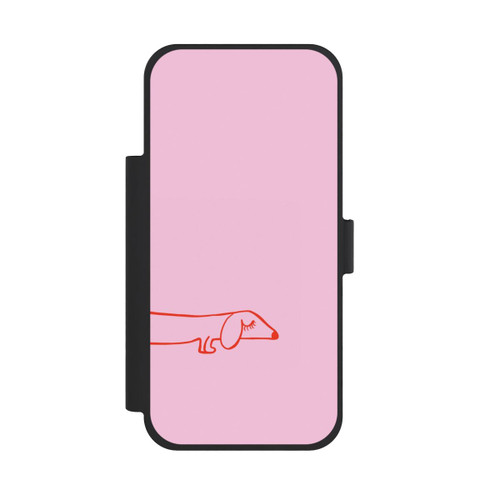 Apple iPhone 18 Pro Max NIVOflip Dachshund Illustration Pink