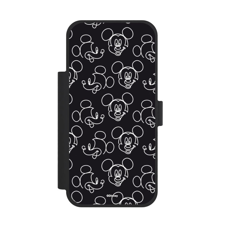 iPhone 18 Pro Max NIVOflip Disney Mickey Muster Schwarz